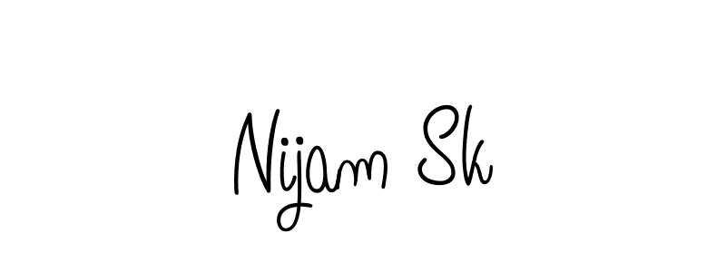 This is the best signature style for the Nijam Sk name. Also you like these signature font (Angelique-Rose-font-FFP). Mix name signature. Nijam Sk signature style 5 images and pictures png
