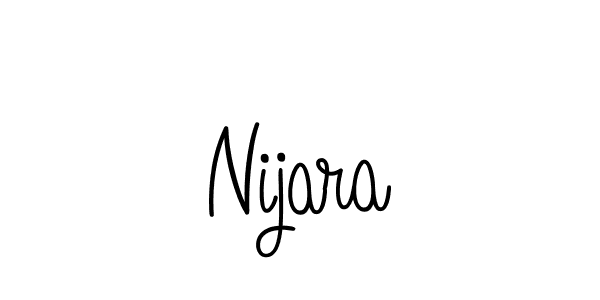 You should practise on your own different ways (Angelique-Rose-font-FFP) to write your name (Nijara) in signature. don't let someone else do it for you. Nijara signature style 5 images and pictures png
