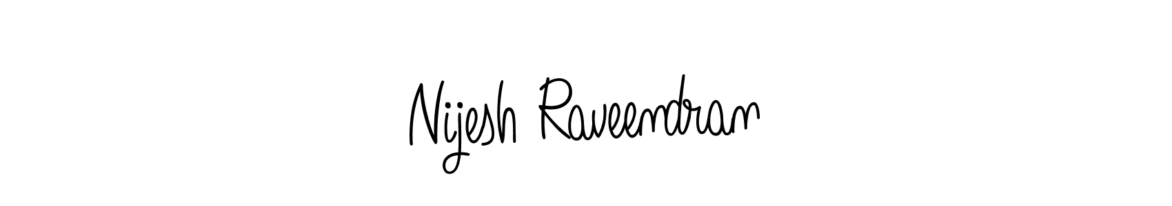 Also we have Nijesh Raveendran name is the best signature style. Create professional handwritten signature collection using Angelique-Rose-font-FFP autograph style. Nijesh Raveendran signature style 5 images and pictures png