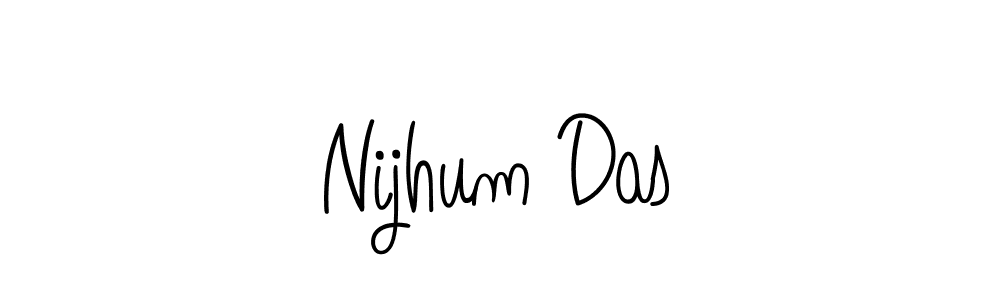 The best way (Angelique-Rose-font-FFP) to make a short signature is to pick only two or three words in your name. The name Nijhum Das include a total of six letters. For converting this name. Nijhum Das signature style 5 images and pictures png