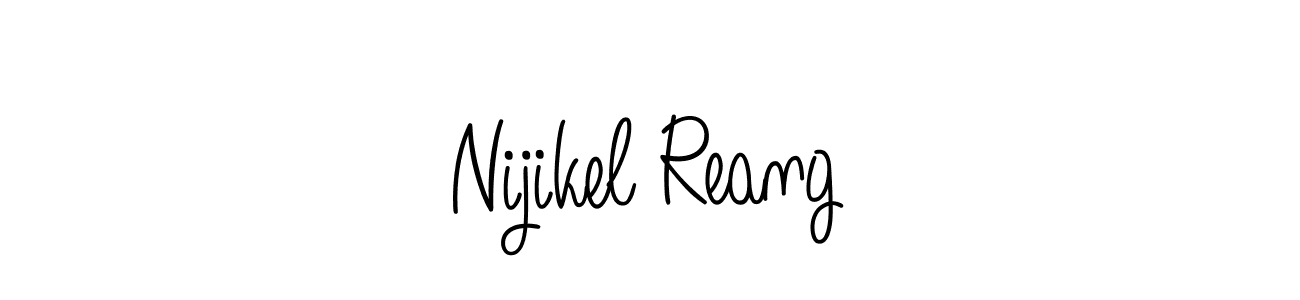 Also You can easily find your signature by using the search form. We will create Nijikel Reang name handwritten signature images for you free of cost using Angelique-Rose-font-FFP sign style. Nijikel Reang signature style 5 images and pictures png