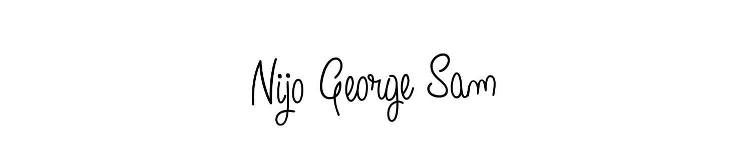 Also we have Nijo George Sam name is the best signature style. Create professional handwritten signature collection using Angelique-Rose-font-FFP autograph style. Nijo George Sam signature style 5 images and pictures png