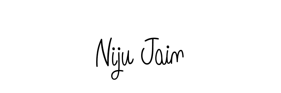 Also we have Niju Jain name is the best signature style. Create professional handwritten signature collection using Angelique-Rose-font-FFP autograph style. Niju Jain signature style 5 images and pictures png