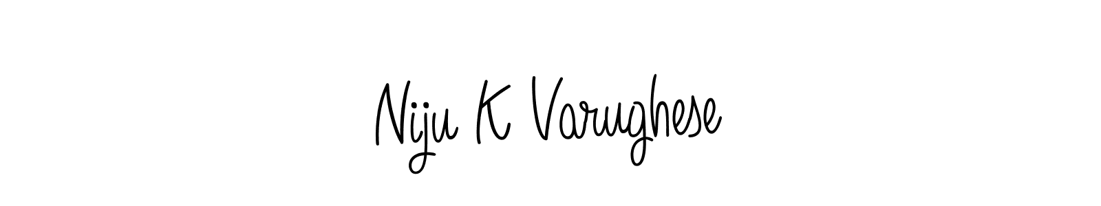 How to Draw Niju K Varughese signature style? Angelique-Rose-font-FFP is a latest design signature styles for name Niju K Varughese. Niju K Varughese signature style 5 images and pictures png