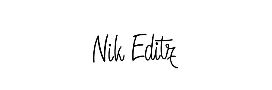 Once you've used our free online signature maker to create your best signature Angelique-Rose-font-FFP style, it's time to enjoy all of the benefits that Nik Editz name signing documents. Nik Editz signature style 5 images and pictures png