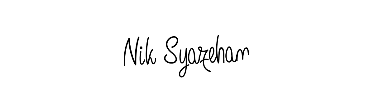 Once you've used our free online signature maker to create your best signature Angelique-Rose-font-FFP style, it's time to enjoy all of the benefits that Nik Syazehan name signing documents. Nik Syazehan signature style 5 images and pictures png