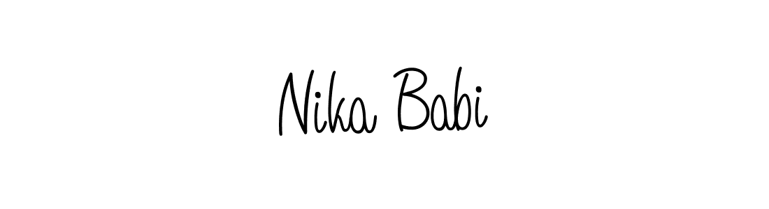 How to Draw Nika BabiĆ signature style? Angelique-Rose-font-FFP is a latest design signature styles for name Nika BabiĆ. Nika BabiĆ signature style 5 images and pictures png