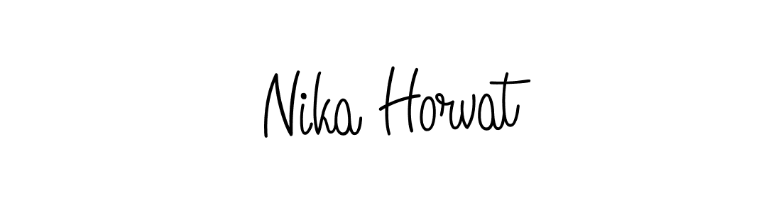 Best and Professional Signature Style for Nika Horvat. Angelique-Rose-font-FFP Best Signature Style Collection. Nika Horvat signature style 5 images and pictures png