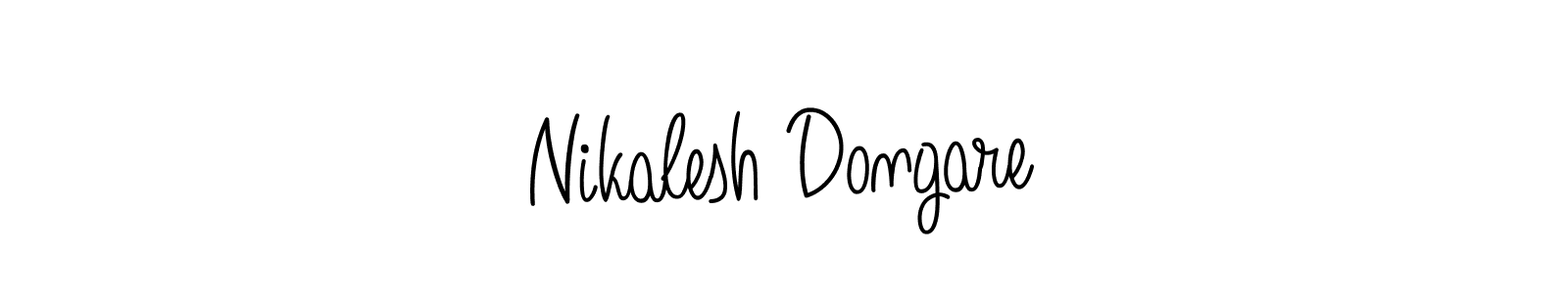 How to make Nikalesh Dongare signature? Angelique-Rose-font-FFP is a professional autograph style. Create handwritten signature for Nikalesh Dongare name. Nikalesh Dongare signature style 5 images and pictures png