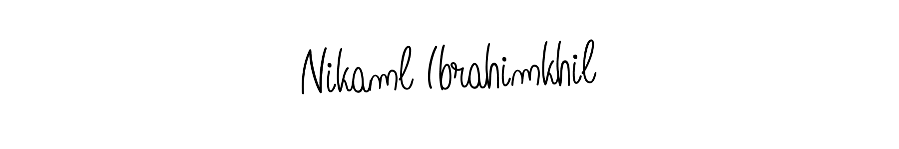 Also You can easily find your signature by using the search form. We will create Nikaml Ibrahimkhil name handwritten signature images for you free of cost using Angelique-Rose-font-FFP sign style. Nikaml Ibrahimkhil signature style 5 images and pictures png