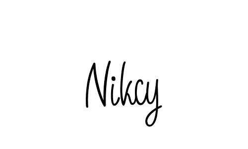 Design your own signature with our free online signature maker. With this signature software, you can create a handwritten (Angelique-Rose-font-FFP) signature for name Nikcy. Nikcy signature style 5 images and pictures png