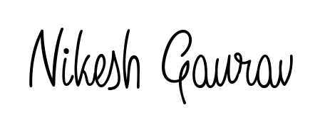 The Angelique-Rose-font-FFP typeface gives name Nikesh Gaurav a refined look. Suitable for certificates, diplomas, and official verification. Nikesh Gaurav signature style 5 images and pictures png
