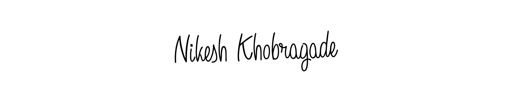How to make Nikesh Khobragade signature? Angelique-Rose-font-FFP is a professional autograph style. Create handwritten signature for Nikesh Khobragade name. Nikesh Khobragade signature style 5 images and pictures png