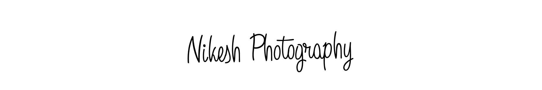 Use a signature maker to create a handwritten signature online. With this signature software, you can design (Angelique-Rose-font-FFP) your own signature for name Nikesh Photography. Nikesh Photography signature style 5 images and pictures png