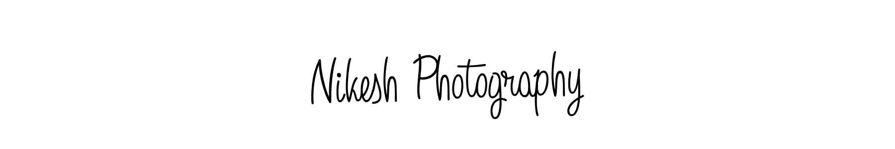 Use a signature maker to create a handwritten signature online. With this signature software, you can design (Angelique-Rose-font-FFP) your own signature for name Nikesh Photography. Nikesh Photography signature style 5 images and pictures png