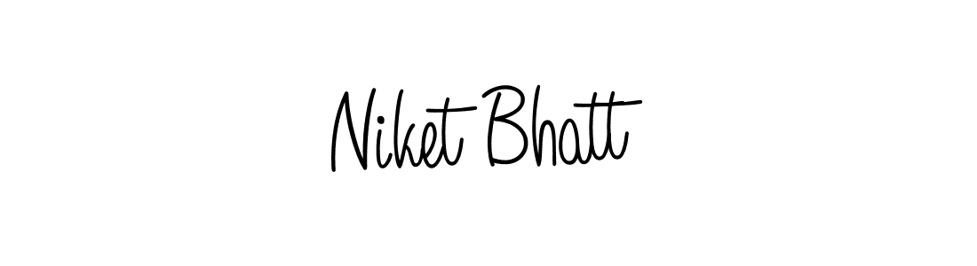 You should practise on your own different ways (Angelique-Rose-font-FFP) to write your name (Niket Bhatt) in signature. don't let someone else do it for you. Niket Bhatt signature style 5 images and pictures png