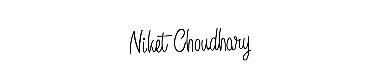 Design your own signature with our free online signature maker. With this signature software, you can create a handwritten (Angelique-Rose-font-FFP) signature for name Niket Choudhary. Niket Choudhary signature style 5 images and pictures png