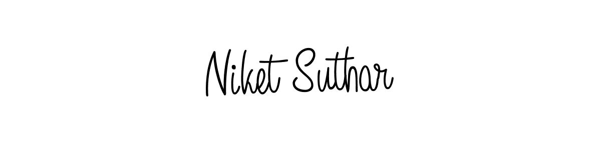 Also we have Niket Suthar name is the best signature style. Create professional handwritten signature collection using Angelique-Rose-font-FFP autograph style. Niket Suthar signature style 5 images and pictures png