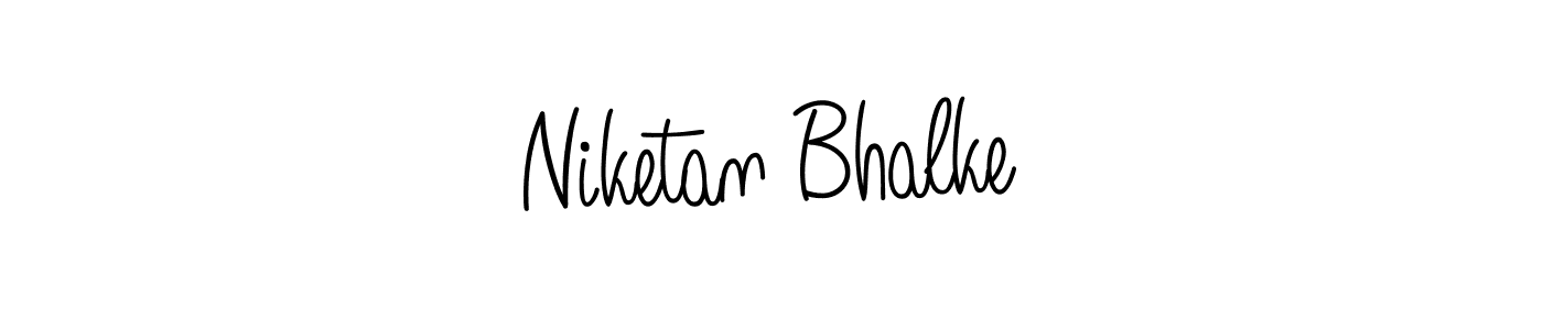Create a beautiful signature design for name Niketan Bhalke. With this signature (Angelique-Rose-font-FFP) fonts, you can make a handwritten signature for free. Niketan Bhalke signature style 5 images and pictures png