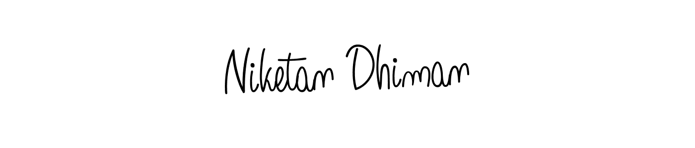 You should practise on your own different ways (Angelique-Rose-font-FFP) to write your name (Niketan Dhiman) in signature. don't let someone else do it for you. Niketan Dhiman signature style 5 images and pictures png