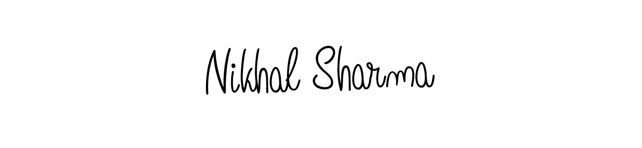 Nikhal Sharma stylish signature style. Best Handwritten Sign (Angelique-Rose-font-FFP) for my name. Handwritten Signature Collection Ideas for my name Nikhal Sharma. Nikhal Sharma signature style 5 images and pictures png