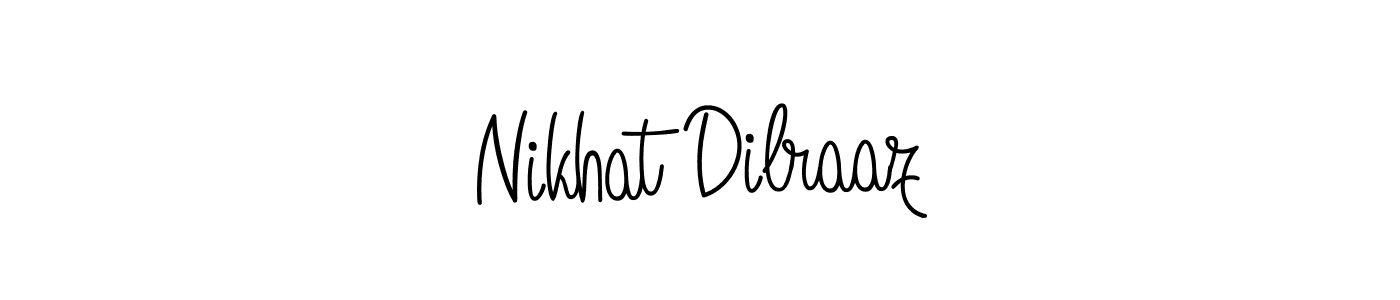 How to Draw Nikhat Dilraaz signature style? Angelique-Rose-font-FFP is a latest design signature styles for name Nikhat Dilraaz. Nikhat Dilraaz signature style 5 images and pictures png