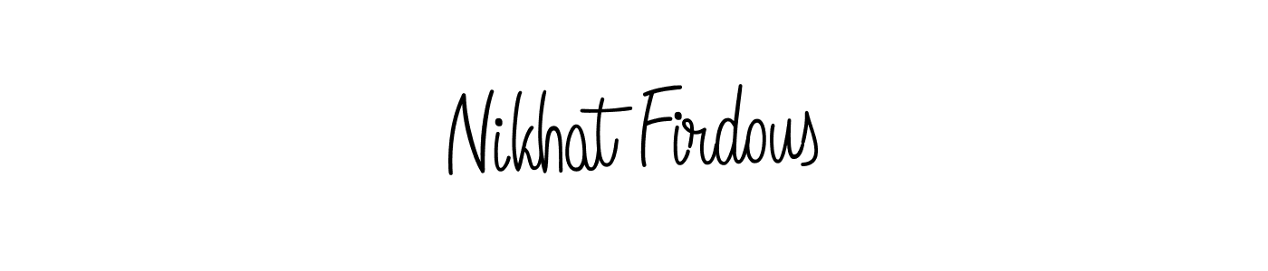 if you are searching for the best signature style for your name Nikhat Firdous. so please give up your signature search. here we have designed multiple signature styles  using Angelique-Rose-font-FFP. Nikhat Firdous signature style 5 images and pictures png