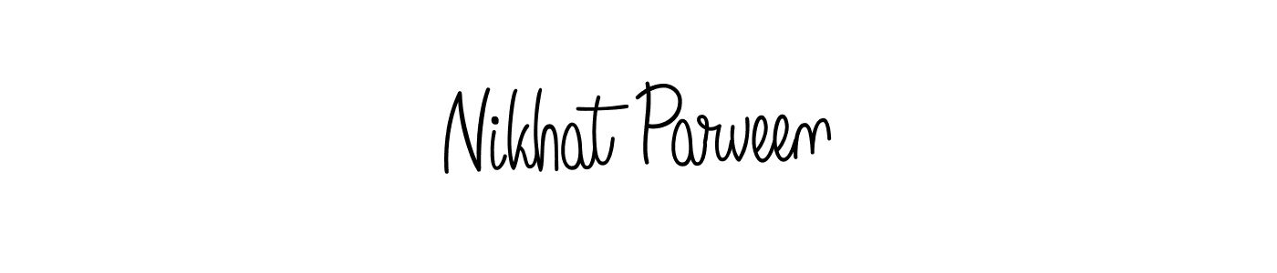 Also we have Nikhat Parveen name is the best signature style. Create professional handwritten signature collection using Angelique-Rose-font-FFP autograph style. Nikhat Parveen signature style 5 images and pictures png