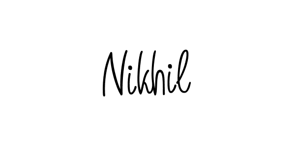 Design your own signature with our free online signature maker. With this signature software, you can create a handwritten (Angelique-Rose-font-FFP) signature for name Nikhil. Nikhil signature style 5 images and pictures png