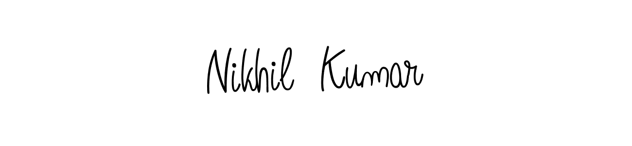 Nikhil  Kumar stylish signature style. Best Handwritten Sign (Angelique-Rose-font-FFP) for my name. Handwritten Signature Collection Ideas for my name Nikhil  Kumar. Nikhil  Kumar signature style 5 images and pictures png