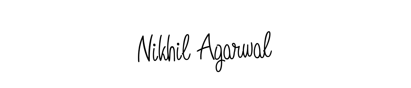 Also we have Nikhil Agarwal name is the best signature style. Create professional handwritten signature collection using Angelique-Rose-font-FFP autograph style. Nikhil Agarwal signature style 5 images and pictures png