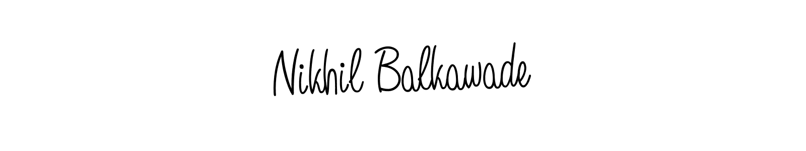 You can use this online signature creator to create a handwritten signature for the name Nikhil Balkawade. This is the best online autograph maker. Nikhil Balkawade signature style 5 images and pictures png