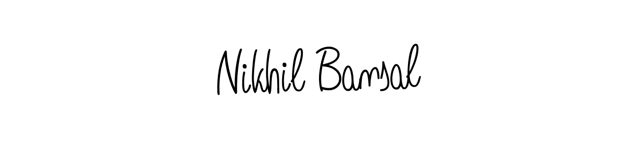 How to make Nikhil Bansal signature? Angelique-Rose-font-FFP is a professional autograph style. Create handwritten signature for Nikhil Bansal name. Nikhil Bansal signature style 5 images and pictures png