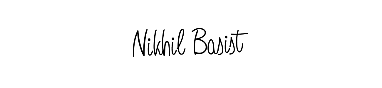 Also we have Nikhil Basist name is the best signature style. Create professional handwritten signature collection using Angelique-Rose-font-FFP autograph style. Nikhil Basist signature style 5 images and pictures png