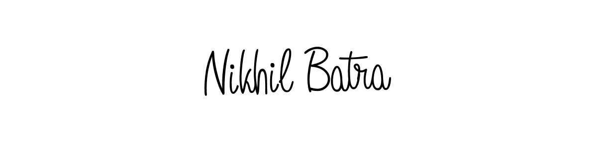 Create a beautiful signature design for name Nikhil Batra. With this signature (Angelique-Rose-font-FFP) fonts, you can make a handwritten signature for free. Nikhil Batra signature style 5 images and pictures png