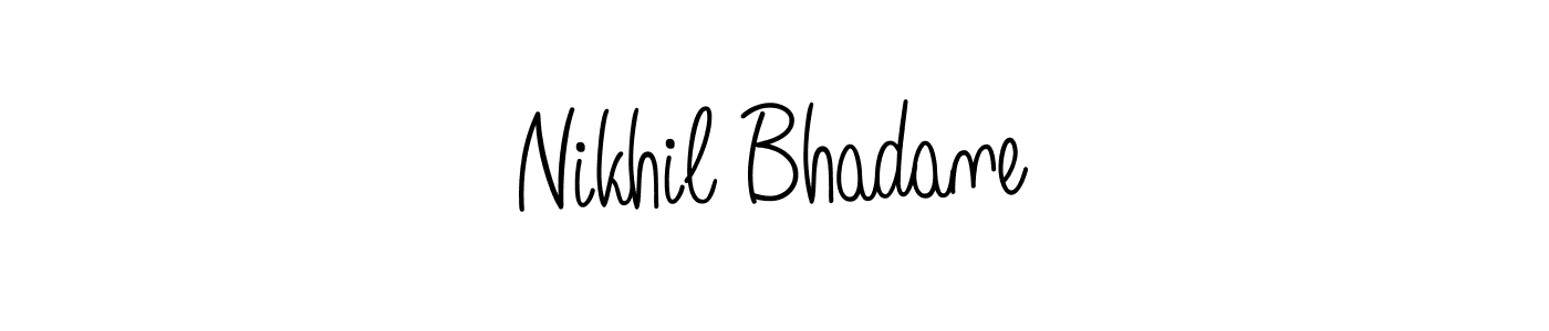 Make a beautiful signature design for name Nikhil Bhadane. With this signature (Angelique-Rose-font-FFP) style, you can create a handwritten signature for free. Nikhil Bhadane signature style 5 images and pictures png