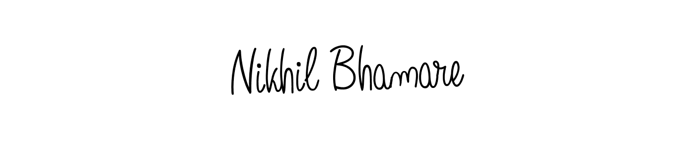 Here are the top 10 professional signature styles for the name Nikhil Bhamare. These are the best autograph styles you can use for your name. Nikhil Bhamare signature style 5 images and pictures png
