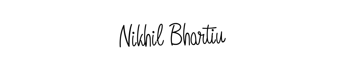 You can use this online signature creator to create a handwritten signature for the name Nikhil Bhartiu. This is the best online autograph maker. Nikhil Bhartiu signature style 5 images and pictures png