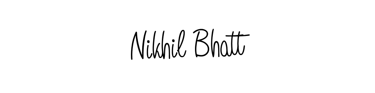 Design your own signature with our free online signature maker. With this signature software, you can create a handwritten (Angelique-Rose-font-FFP) signature for name Nikhil Bhatt. Nikhil Bhatt signature style 5 images and pictures png