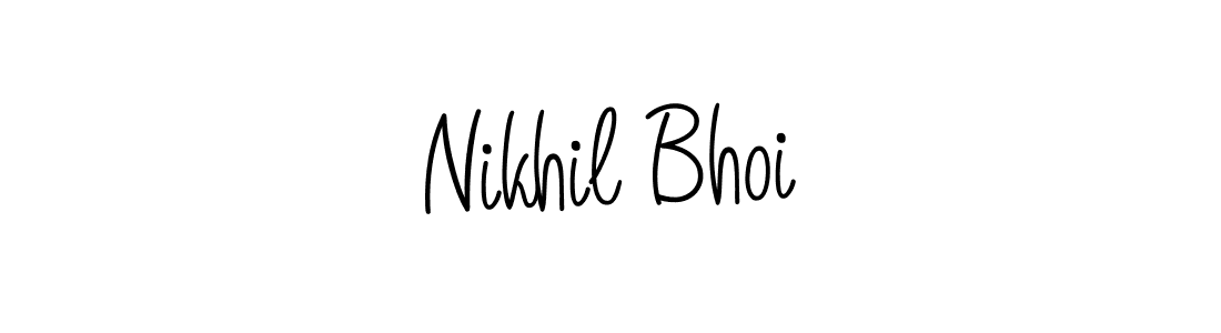 This is the best signature style for the Nikhil Bhoi name. Also you like these signature font (Angelique-Rose-font-FFP). Mix name signature. Nikhil Bhoi signature style 5 images and pictures png