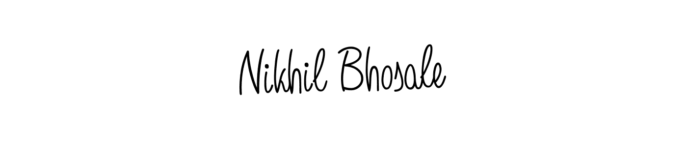 Nikhil Bhosale stylish signature style. Best Handwritten Sign (Angelique-Rose-font-FFP) for my name. Handwritten Signature Collection Ideas for my name Nikhil Bhosale. Nikhil Bhosale signature style 5 images and pictures png