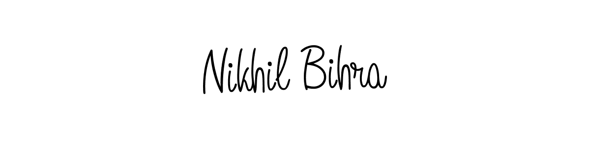 This is the best signature style for the Nikhil Bihra name. Also you like these signature font (Angelique-Rose-font-FFP). Mix name signature. Nikhil Bihra signature style 5 images and pictures png