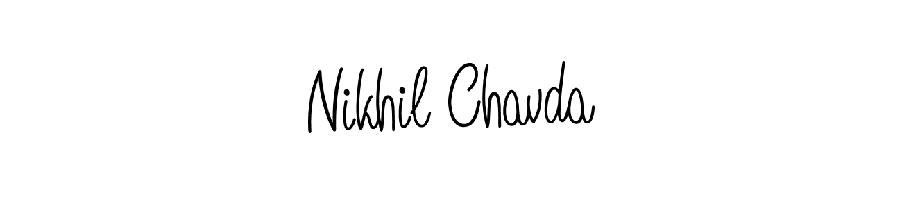 if you are searching for the best signature style for your name Nikhil Chavda. so please give up your signature search. here we have designed multiple signature styles  using Angelique-Rose-font-FFP. Nikhil Chavda signature style 5 images and pictures png