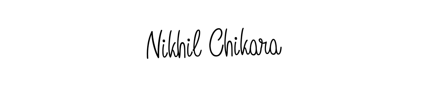 Best and Professional Signature Style for Nikhil Chikara. Angelique-Rose-font-FFP Best Signature Style Collection. Nikhil Chikara signature style 5 images and pictures png