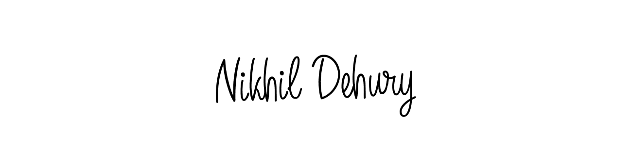 Make a short Nikhil Dehury signature style. Manage your documents anywhere anytime using Angelique-Rose-font-FFP. Create and add eSignatures, submit forms, share and send files easily. Nikhil Dehury signature style 5 images and pictures png