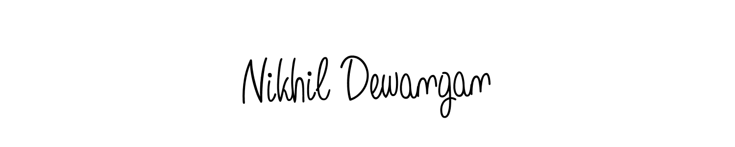 Design your own signature with our free online signature maker. With this signature software, you can create a handwritten (Angelique-Rose-font-FFP) signature for name Nikhil Dewangan. Nikhil Dewangan signature style 5 images and pictures png