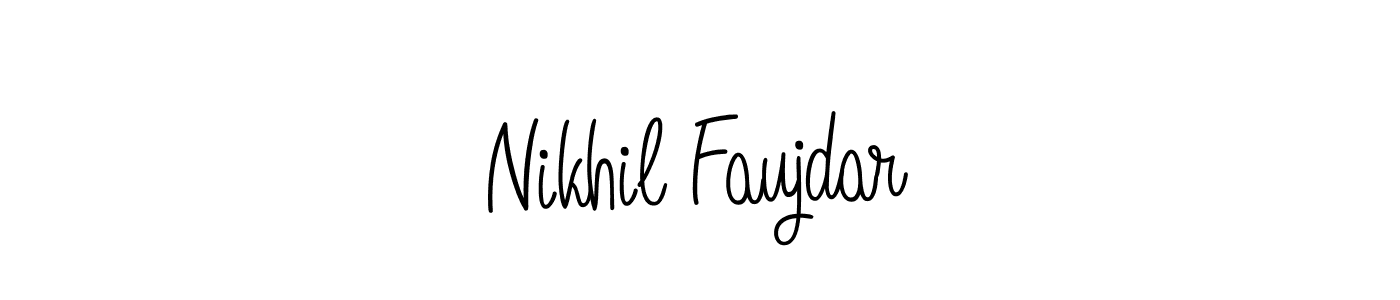 It looks lik you need a new signature style for name Nikhil Faujdar. Design unique handwritten (Angelique-Rose-font-FFP) signature with our free signature maker in just a few clicks. Nikhil Faujdar signature style 5 images and pictures png