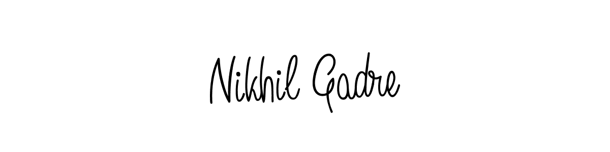 Design your own signature with our free online signature maker. With this signature software, you can create a handwritten (Angelique-Rose-font-FFP) signature for name Nikhil Gadre. Nikhil Gadre signature style 5 images and pictures png