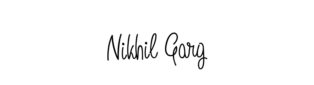 The best way (Angelique-Rose-font-FFP) to make a short signature is to pick only two or three words in your name. The name Nikhil Garg include a total of six letters. For converting this name. Nikhil Garg signature style 5 images and pictures png