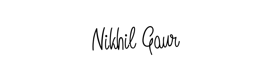 if you are searching for the best signature style for your name Nikhil Gaur. so please give up your signature search. here we have designed multiple signature styles  using Angelique-Rose-font-FFP. Nikhil Gaur signature style 5 images and pictures png